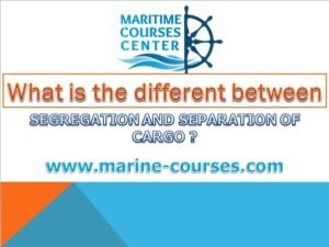 segregation and separation of cargoes | cargo handling